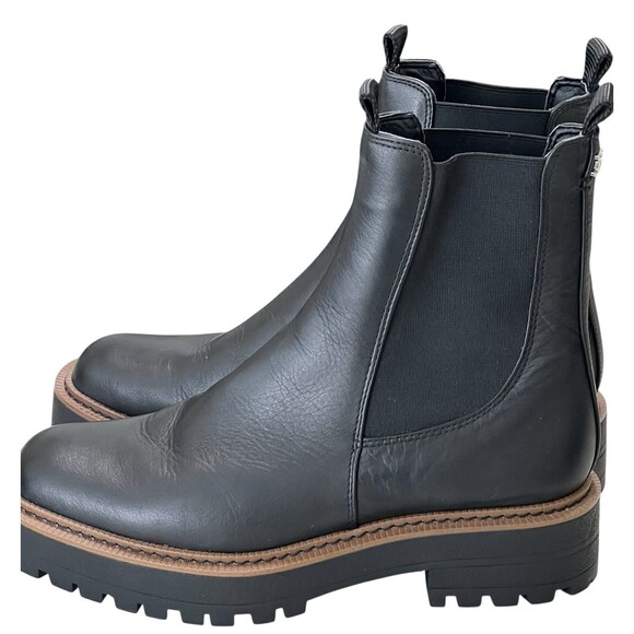 SAM EDELMAN LAGUNA WATERPROOF LEATHER BOOTS WOMENS SIZE 8 1/2 M Worn Once - Picture 2 of 11